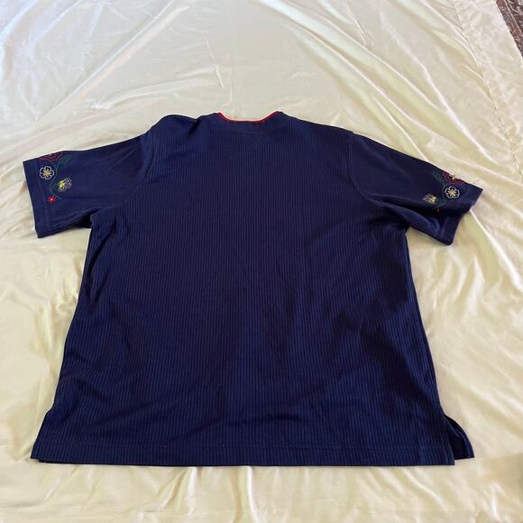 Vtg Y2K 2000s Floral Embroidered Top Wmns Sz M Cottagecore - Picture 5 of 7